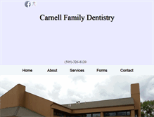 Tablet Screenshot of carnelldentistry.com